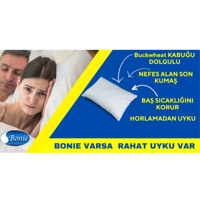 Bonie BONİE Buckwheat Kabuğu Dolgulu Horlama Yastığı